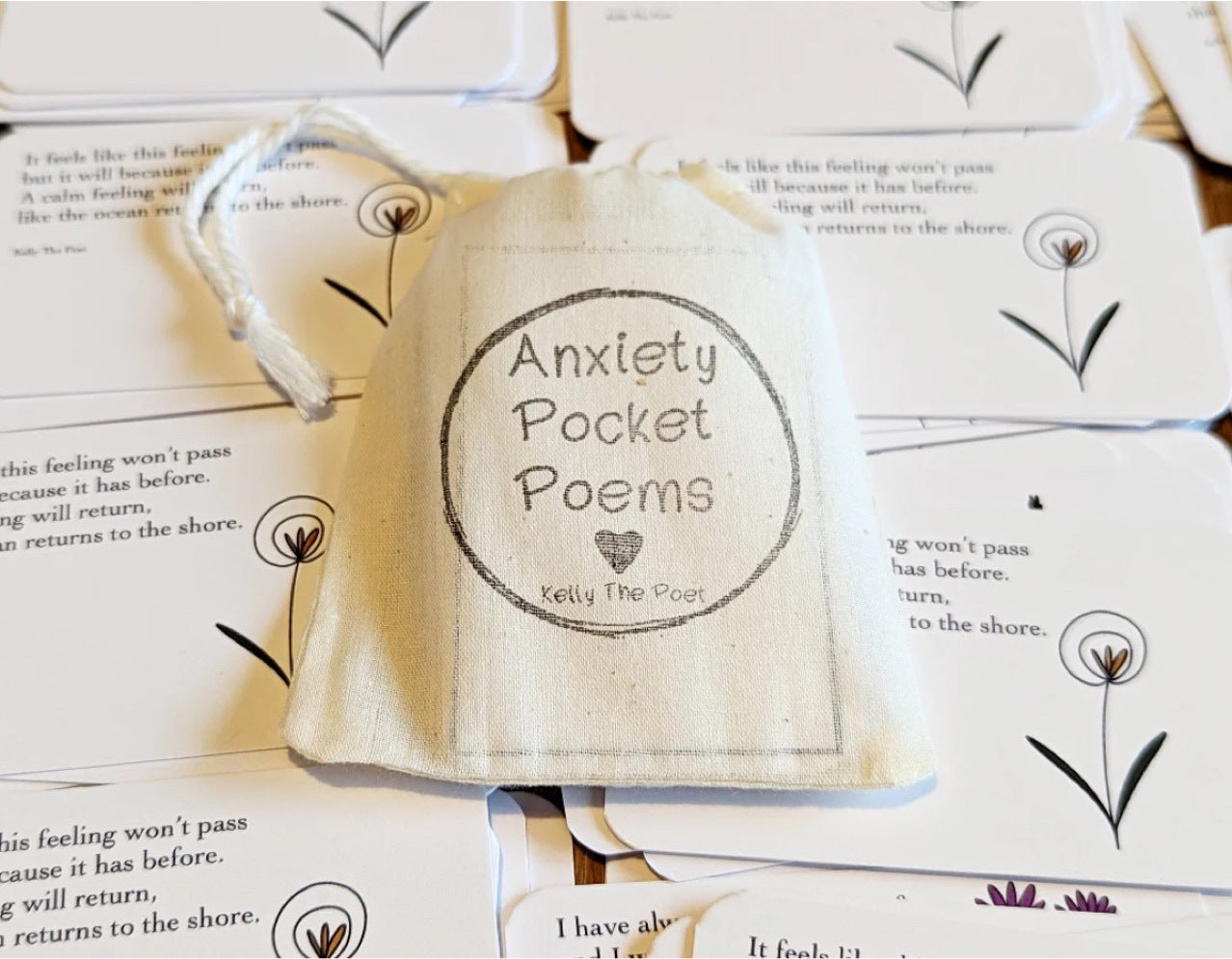 Pocket Poems - Healing Cards - Anxiety Relief