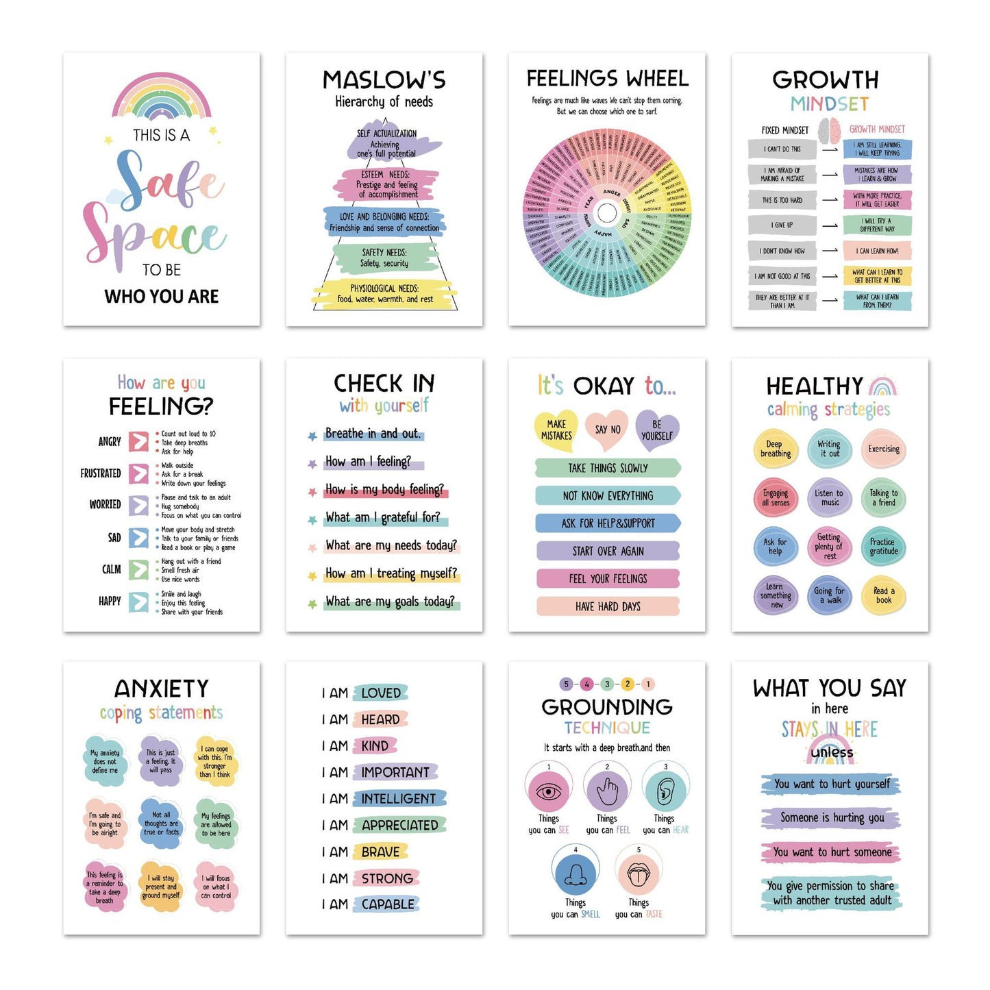 12 Mental health posters