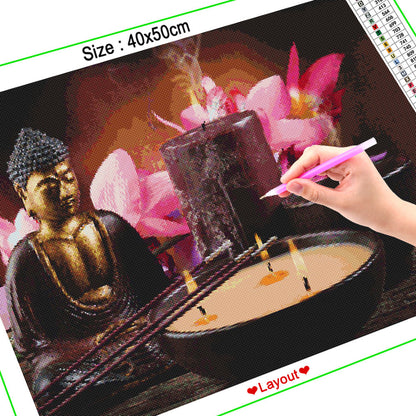 5D DIY Buddha Candle Design