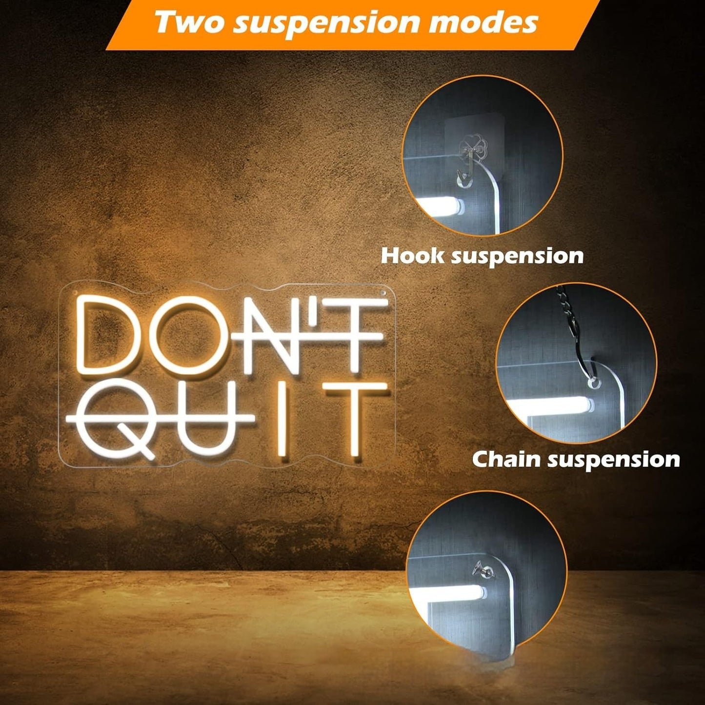 Don't Quit Neon Light