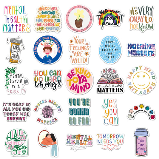 50 Mental Health Stickers