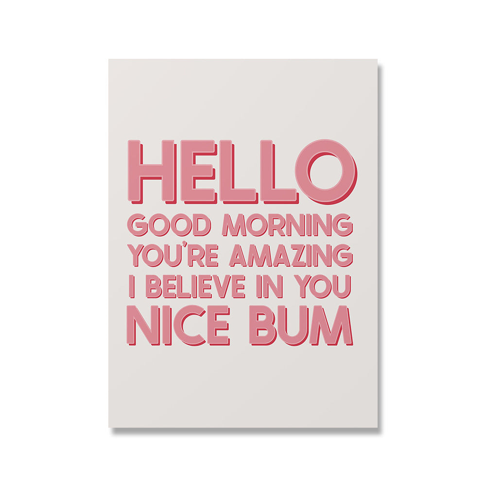 Inspirational canvas wall art