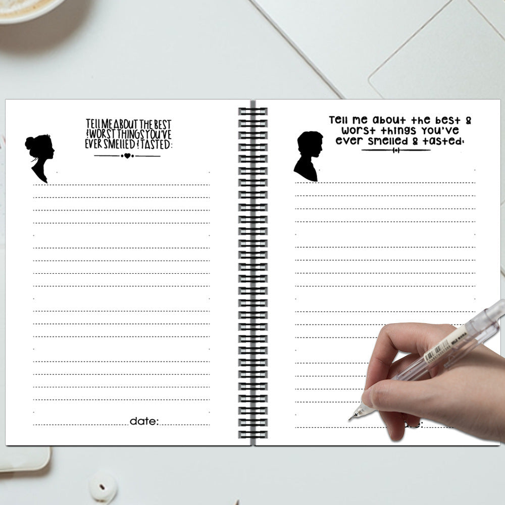 Couples back & forth Journal Notebook