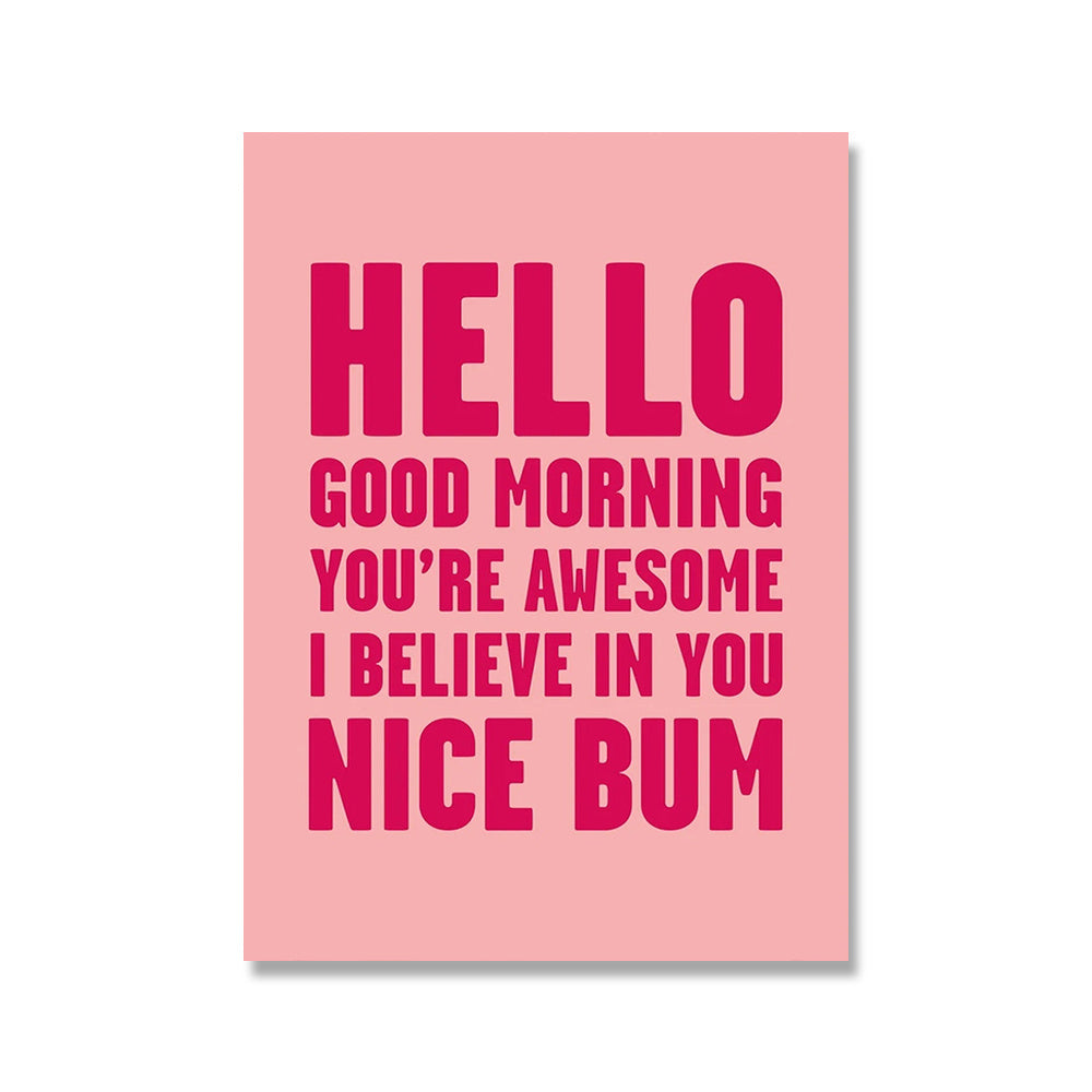 Inspirational canvas wall art