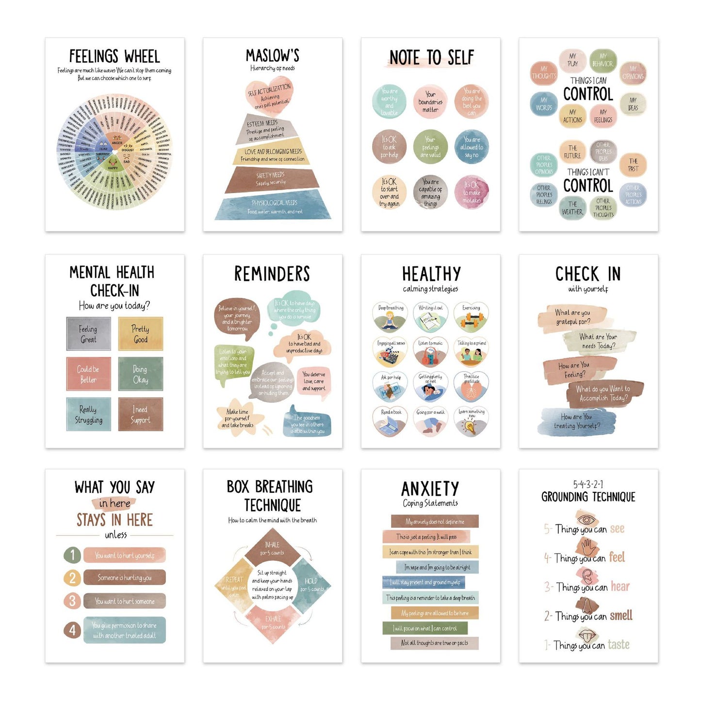 12 Mental health posters