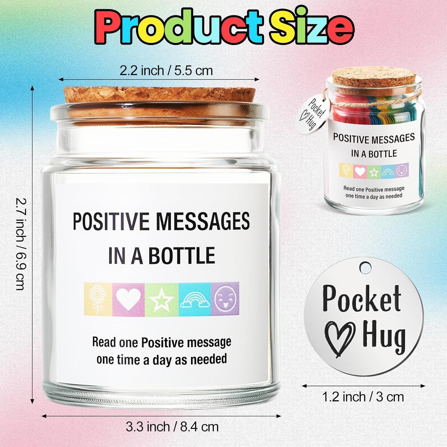 90 positive affirmation messages jar product image